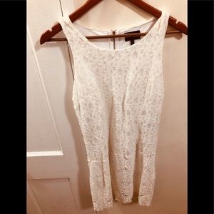 Laundry by Shelli Segal White Lace Dress, size 8